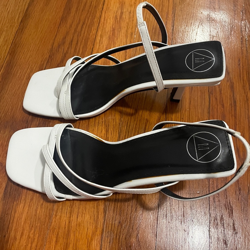 White Strappy Heels!